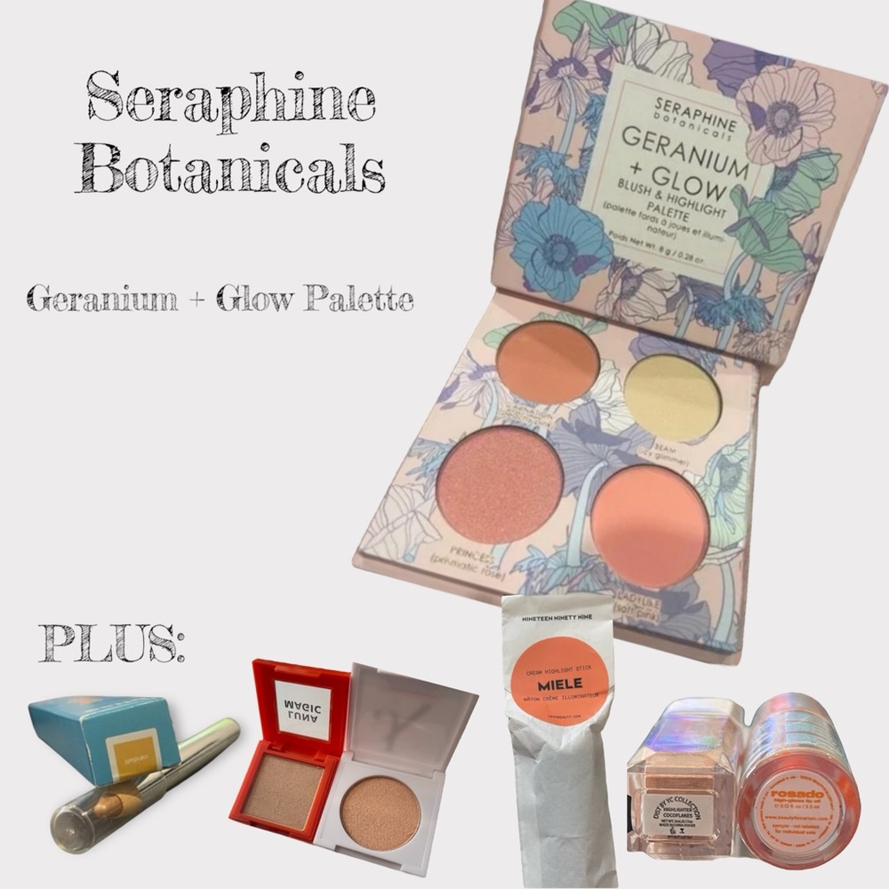BRAND NEW Seraphine Botanicals Blush Highlighter Palette + Bonuses!!